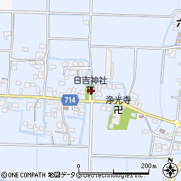 福岡県柳川市大和町六合555周辺の地図