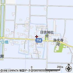 福岡県柳川市大和町六合543周辺の地図