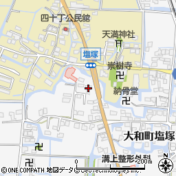 福岡県柳川市大和町塩塚736周辺の地図