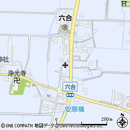 福岡県柳川市大和町六合652周辺の地図