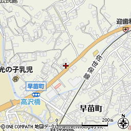 長崎県佐世保市早苗町588-8周辺の地図