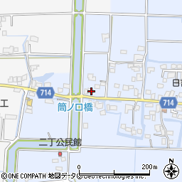 福岡県柳川市大和町六合495周辺の地図