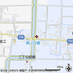 福岡県柳川市大和町六合496周辺の地図