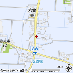 福岡県柳川市大和町六合3168周辺の地図