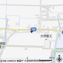 福岡県柳川市大和町塩塚228-7周辺の地図