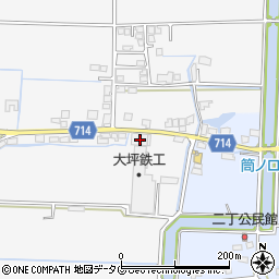福岡県柳川市大和町塩塚109周辺の地図