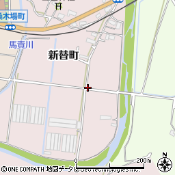長崎県佐世保市新替町周辺の地図