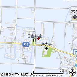 福岡県柳川市大和町六合559周辺の地図