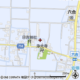 福岡県柳川市大和町六合568周辺の地図