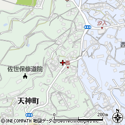 長崎県佐世保市天神町1889-3周辺の地図