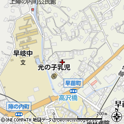 長崎県佐世保市早苗町566周辺の地図