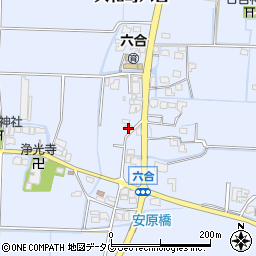 福岡県柳川市大和町六合656周辺の地図