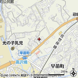 長崎県佐世保市早苗町588周辺の地図