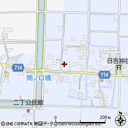 福岡県柳川市大和町六合489周辺の地図
