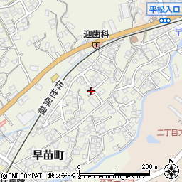 長崎県佐世保市早苗町442周辺の地図