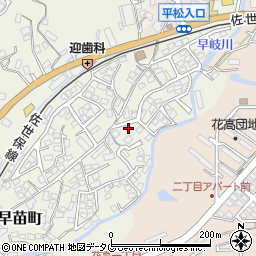 長崎県佐世保市早苗町418-5周辺の地図