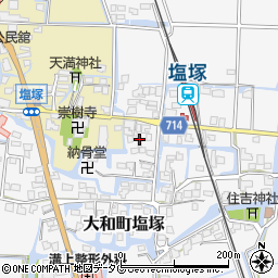福岡県柳川市大和町塩塚537周辺の地図