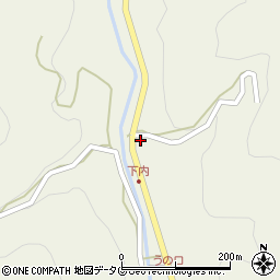 福岡県八女市立花町白木3152-1周辺の地図