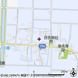福岡県柳川市大和町六合544周辺の地図