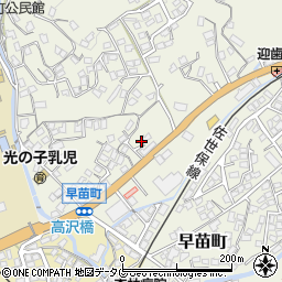 長崎県佐世保市早苗町587周辺の地図