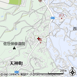 長崎県佐世保市天神町1889周辺の地図