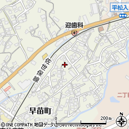 長崎県佐世保市早苗町459-13周辺の地図