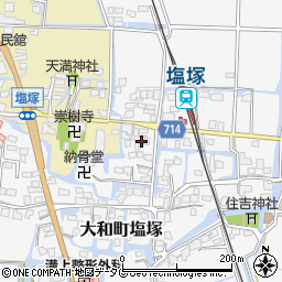 福岡県柳川市大和町塩塚538周辺の地図