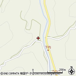 福岡県八女市立花町白木5517-2周辺の地図