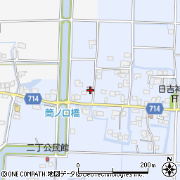 福岡県柳川市大和町六合491周辺の地図