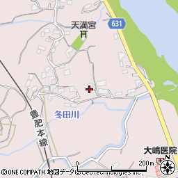 大分県大分市竹中1743周辺の地図