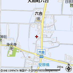 福岡県柳川市大和町六合640周辺の地図