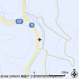 熊本県山鹿市鹿北町岩野2500-1周辺の地図