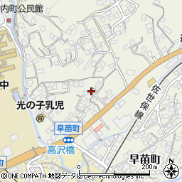 長崎県佐世保市早苗町580周辺の地図