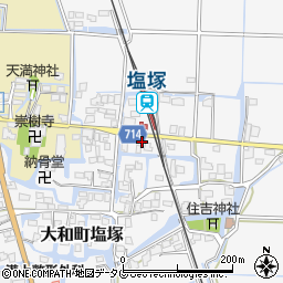 福岡県柳川市大和町塩塚525周辺の地図