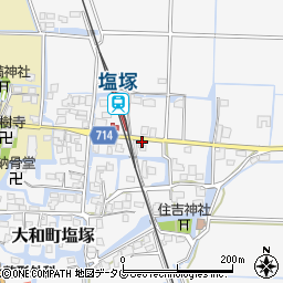 福岡県柳川市大和町塩塚428周辺の地図