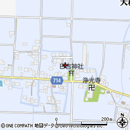 福岡県柳川市大和町六合540周辺の地図