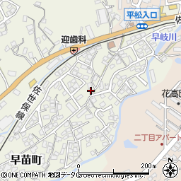 長崎県佐世保市早苗町439周辺の地図