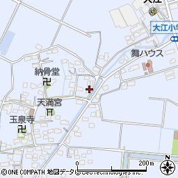 福岡県みやま市瀬高町大江1481周辺の地図