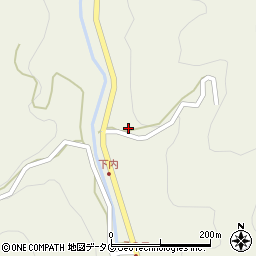 福岡県八女市立花町白木3130周辺の地図