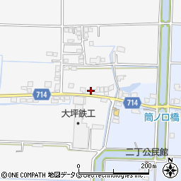 福岡県柳川市大和町塩塚140周辺の地図