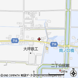 福岡県柳川市大和町塩塚145周辺の地図