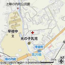 長崎県佐世保市早苗町562周辺の地図