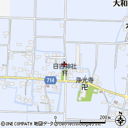 福岡県柳川市大和町六合556周辺の地図
