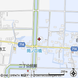 福岡県柳川市大和町六合464周辺の地図