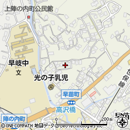 長崎県佐世保市早苗町594周辺の地図