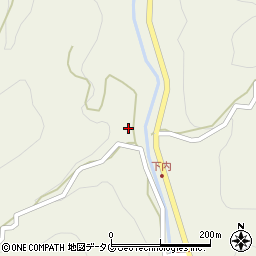 福岡県八女市立花町白木5521周辺の地図