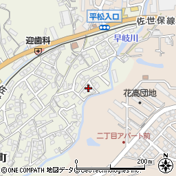 長崎県佐世保市早苗町402周辺の地図