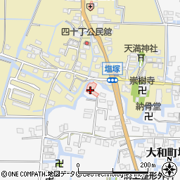 福岡県柳川市大和町塩塚721周辺の地図