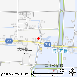 福岡県柳川市大和町塩塚148周辺の地図