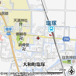 福岡県柳川市大和町塩塚532周辺の地図